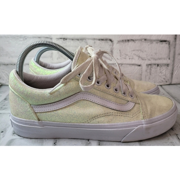 VANS Womens Size US 8 Old Skool Sneaker Glitter Metallic Color Changing Athletic - Picture 13 of 13